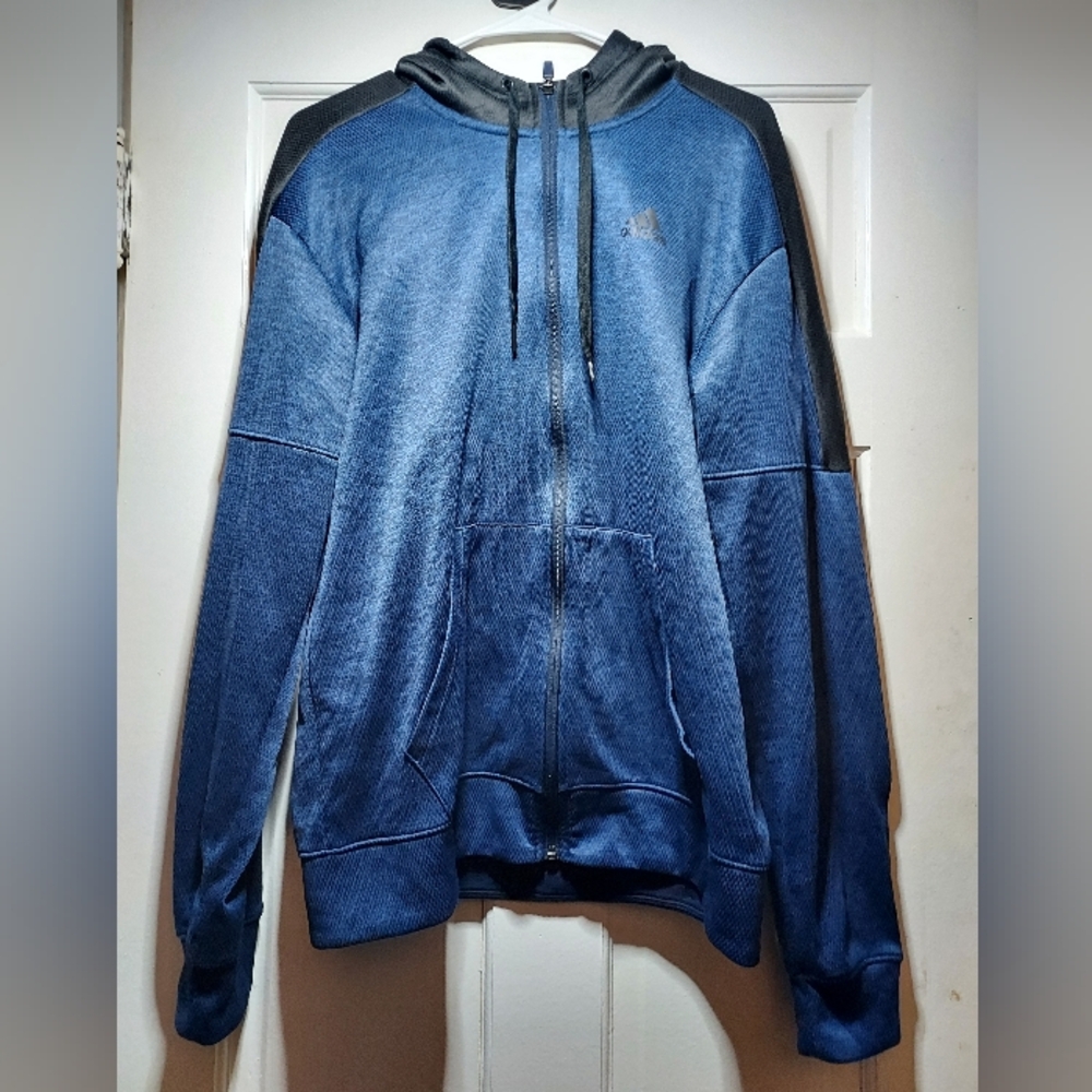 Adidas Blue Zip-Up Jacket